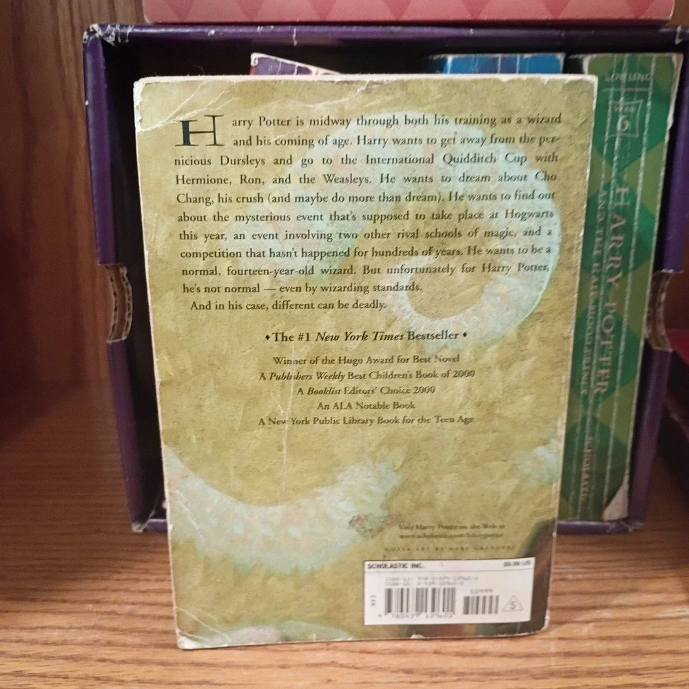 Harry Potter Complete Book Set by JK Rowling + Quidditch Through... Paperback